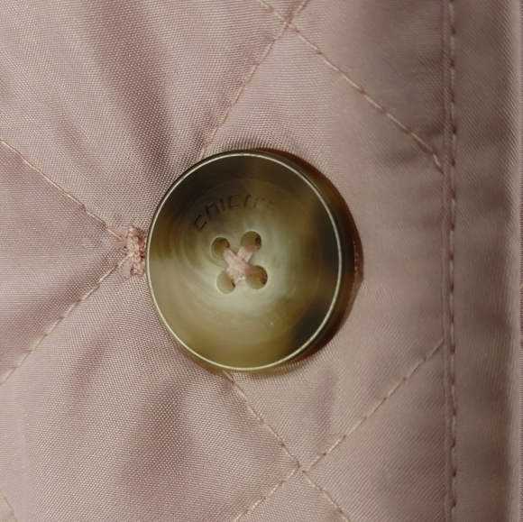 Chico's blush lightweight quilted jacket sz 0 - Picture 7 of 11